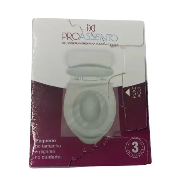 Protetor Descartável de Assento Sanitário Proassento 3 Unidades