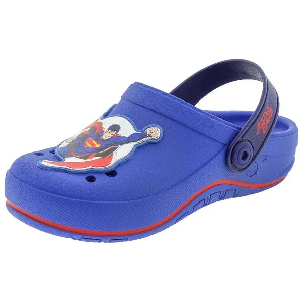 Clog Infantil Masculino Liga da Justiça Grendene Kids - 21627 AZUL 23/24