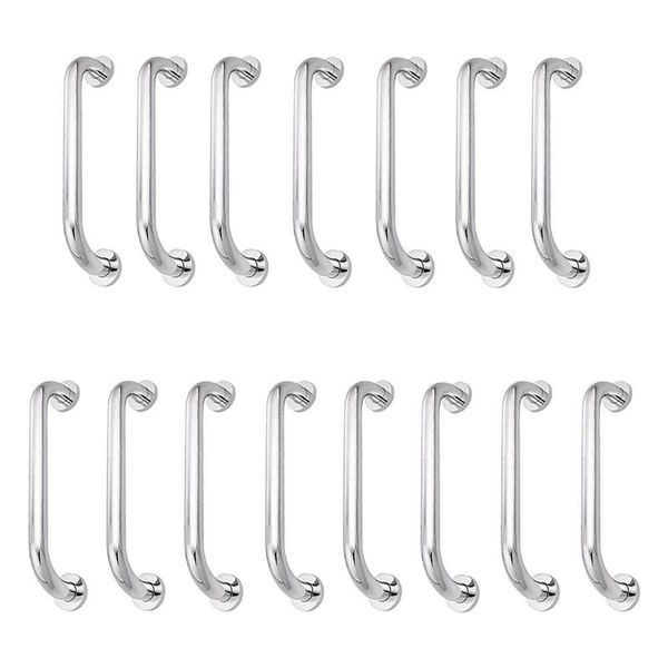 Alça De Apoio Inox Kit 15 Unidades Barra 30cm Segurança Suporte Idoso Gestante Criança Box Banheiro