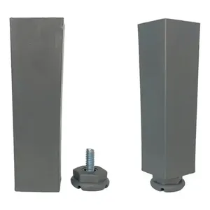 Kit Pé de Gabinete Quadrado Indart 170mm Cinza - 1 Unidade 2167601