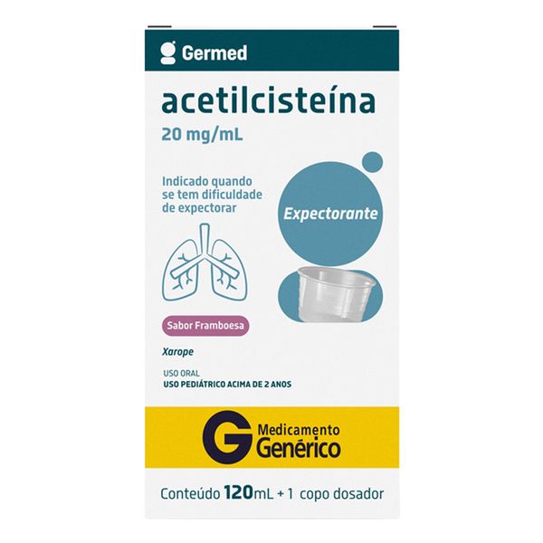 Expectorante Acetilcisteína 20mg/ml Genérico Germed 120ml