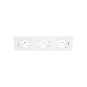 Spot De Embutir Newline Lisse Ii Para 3 Lâmpadas Ar70 Gu10 Bivolt Branco