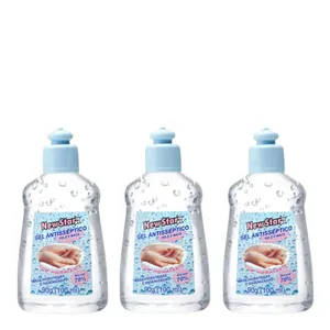 Kit Gel Antisséptico New Star Erva Doce 100ml 3 Unidades