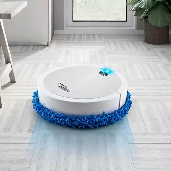 Robô de Limpeza Automático Recarregável Grupo Shopmix Passa Pano Seco e Molhado Função Mop 60 Min Bivolt Robô de Limpeza Automático Recarregável Grupo Shopmix Função Mop Seco e Molhado 60 Min Bivolt