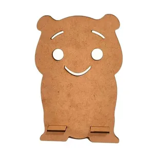 Porta Celular de Parede Corte a Laser em MDF Cru 3mm Amadeirado Lenobre Porta Celular de Parede MDF Cru Corte a Laser Amadeirado Lenobre