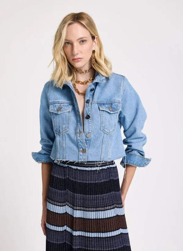 Jaqueta Le Lis Pipa Jeans Feminina G
