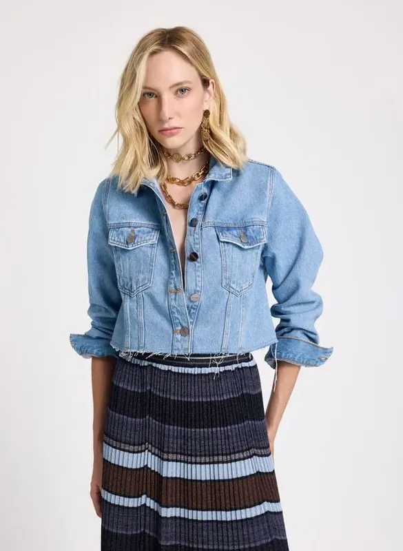 Jaqueta Le Lis Pipa Jeans Feminina G