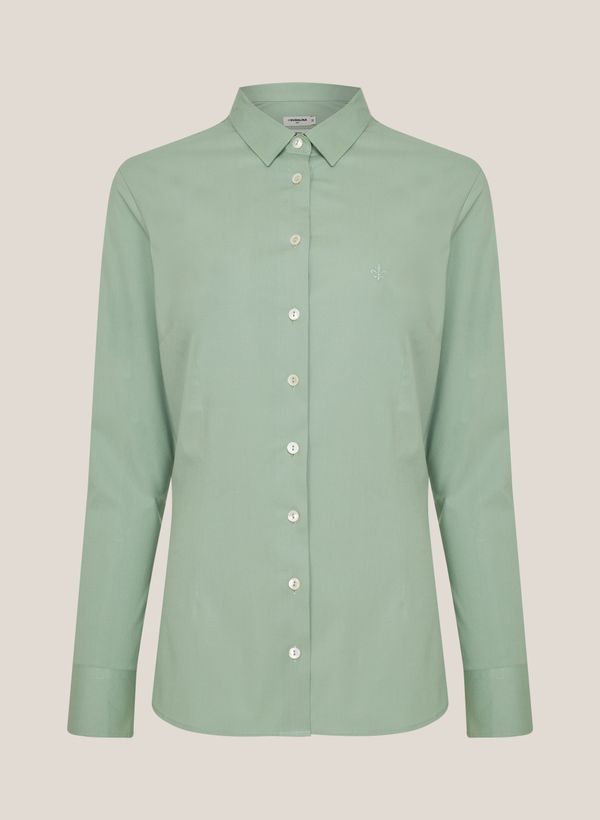 Camisa Slim Fit Tricoline Dudalina Feminina 34