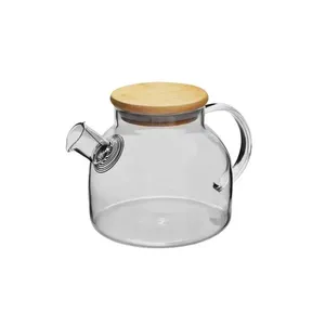 Infusor De Vidro Bulgatti Borossilicato Com Tampa De Bambu 500ml (MP)