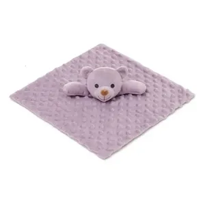 Naninha Bebê Loaní Urso Pipoca 30x30cm Lilás 3146 (MP)
