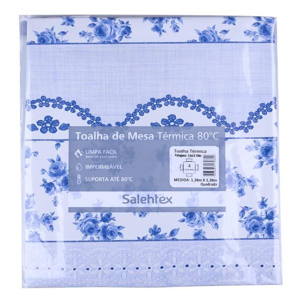 Toalha de Mesa Térmica 138X138cm Salehtex Português