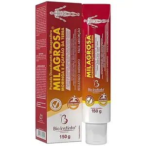 Pomada Massageadora Milagrosa Moringa e Açafrão da Terra Bio Instinto - 150g