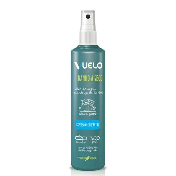 Shampoo Banho Seco Para Cães E Gatos Vuelo Explosão De Encantos 300ml (MP)