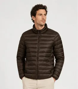 Jaqueta Masculina Puffer Em Poliamida All Free Marrom GG