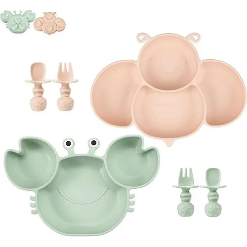 Conjunto de Pratos Sucção PandaEar 2 Peças A-BI