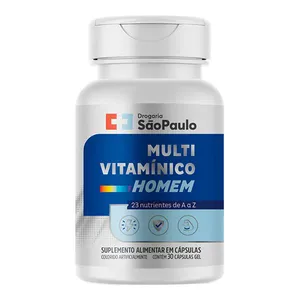 Multivitamínico Drogaria São Paulo Homem 30 Cápsulas Gelatinosas