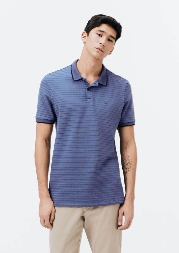Camisa Polo Masculina Manga Curta Listrada - Azul P