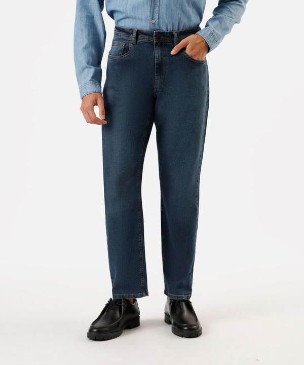 calça slim masculina jeans azul 36