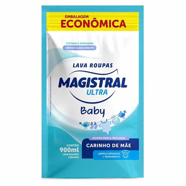 Lava Roupas Líquido Refil Magistral Ultra Baby 900ml LAVA ROUPAS LIQ MAGISTRAL ULTRA 900ML BA