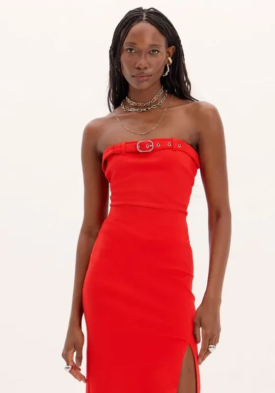 Blusa Corset Tomara Que Caia Vermelho G
