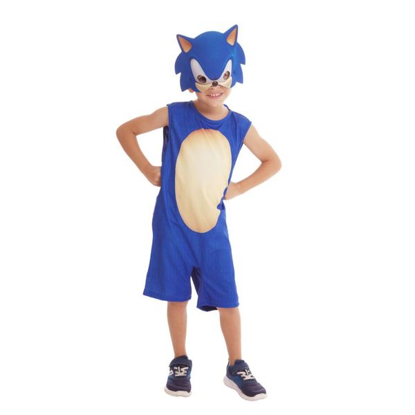 Fantasia Infantil - Tam G - Sonic - Básica - Novabrink