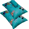 Jogo de Cama Portallar Casal Malha 100% Algodão Disney Mickey Feliz 3 Peças Verde