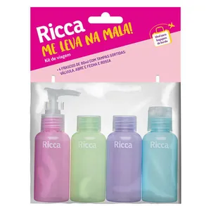 Conjunto Com 4 Frascos De Viagem Ricca