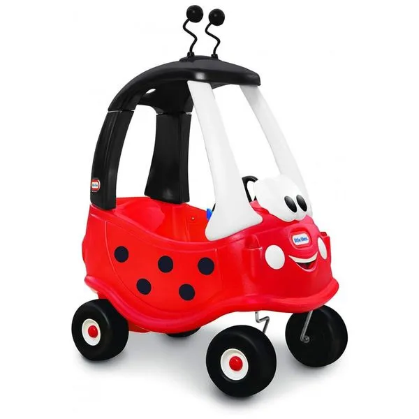 Carrinho de Passeio Infantil para Crianças de 2 a 5 Anos, LadyBug, LITTLE TIKES 173059E3, Vermelho 110v
