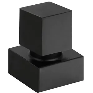 Acabamento para Registro Quadrado Preto MLT 1-2 3-4 e 1 DN20 Modelo 7445 C-91 Stoc Metais Acabamento para Registro Quadrado Preto MLT 7445 C-91 Stoc Metais