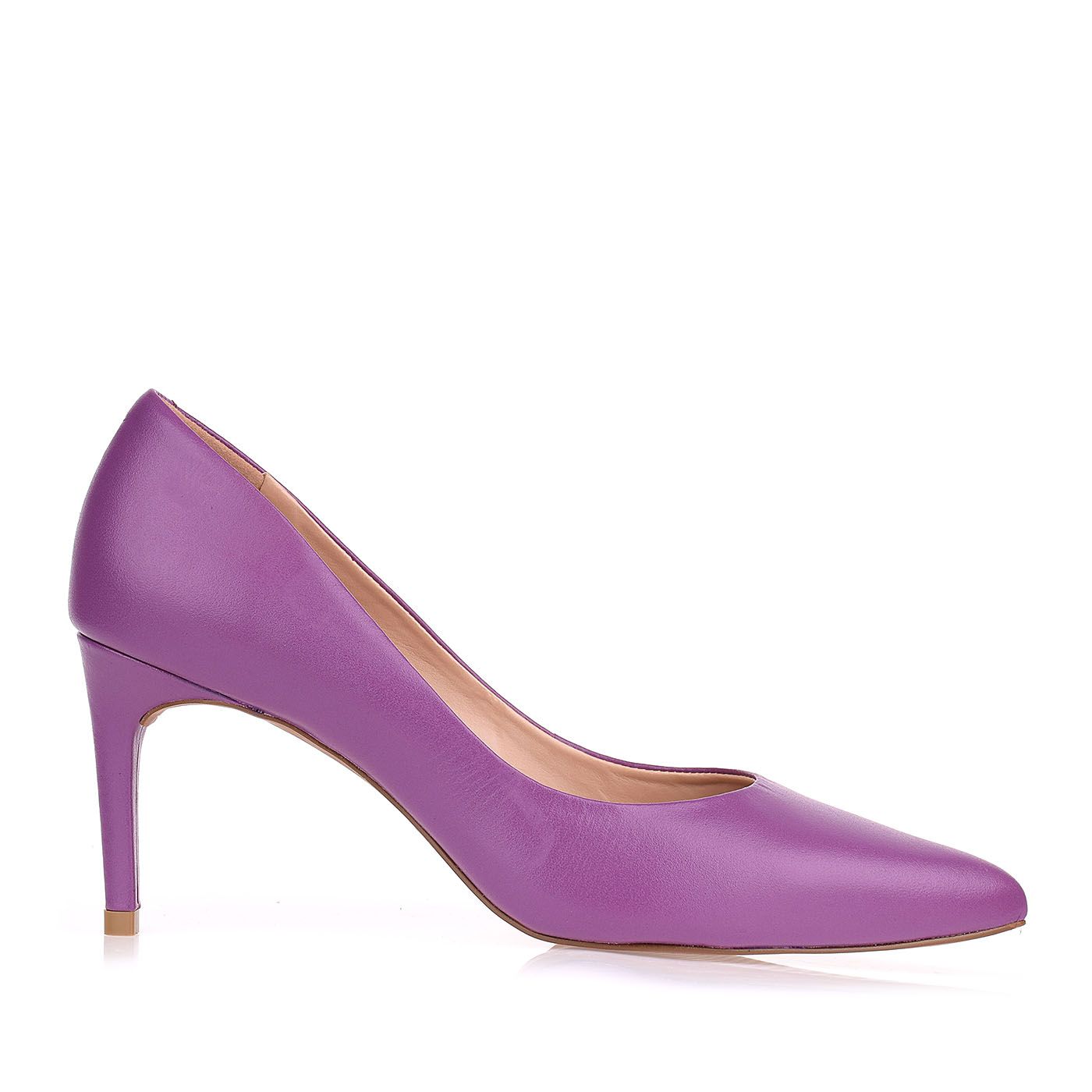 Scarpin Salto Médio New Couro Purple