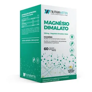 Nutravitta Magnésio Dimalato 60 Cápsulas Sorocaps NUTRA VITTA MAGNESIO DIMALATO 60CAP SORO