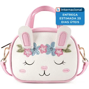 Bolsa Mibasies Infantil Coelho Branco e Rosa A-MBI