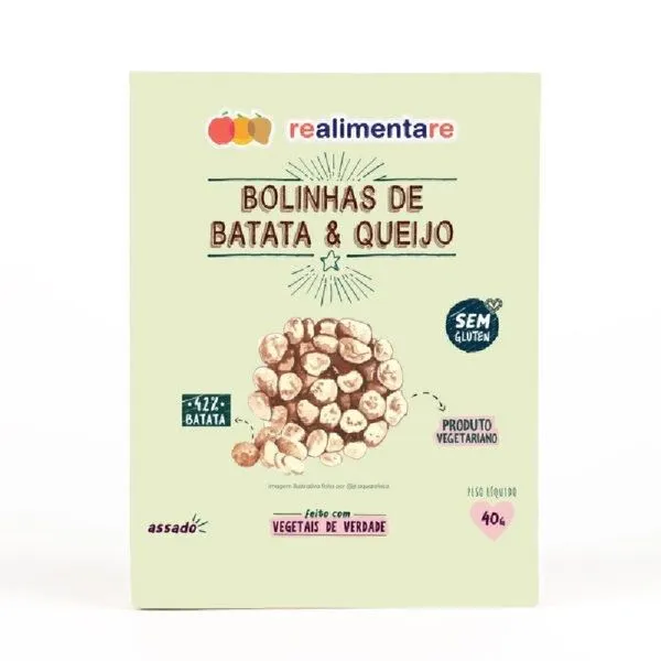 Bolinha De Batata E Queijo Realimentare 40G