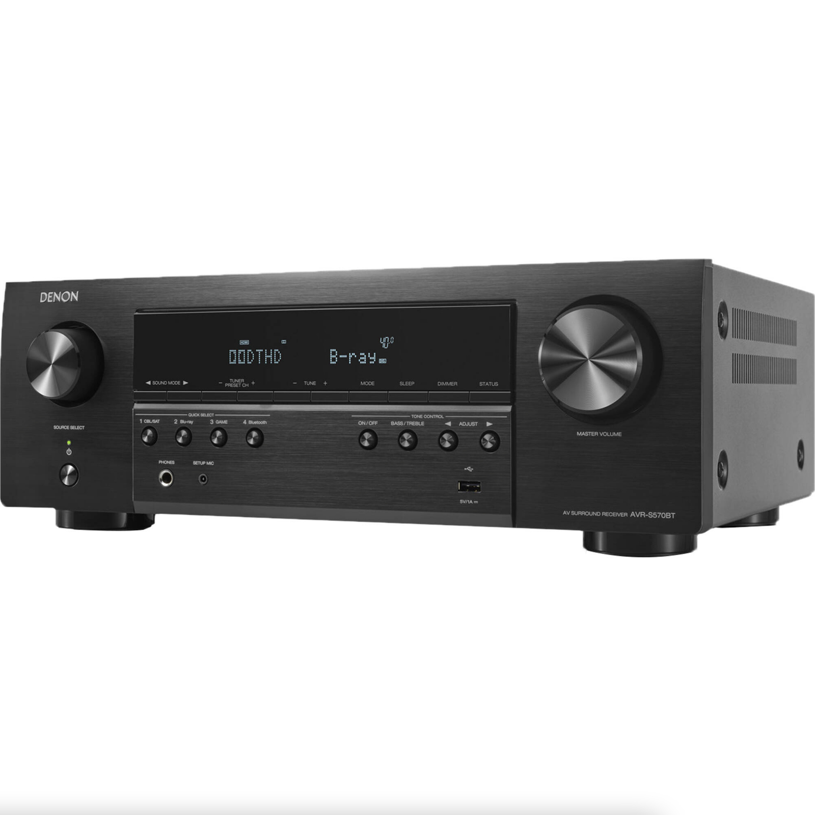 Receiver Denon AVR-S570BT HDR10+, Dolby Vision - HDR - 4k 120 Hz - 5.2ch - 8K ( Modelo 2022 - 120v )