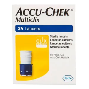 Lanceta Accu-Chek Multiclix Roche c/ 24 Unidades 4 Tambores c/ 6 Lancetas