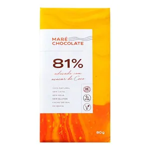 Chocolate Mare 81% com Açucar de Coco 80g