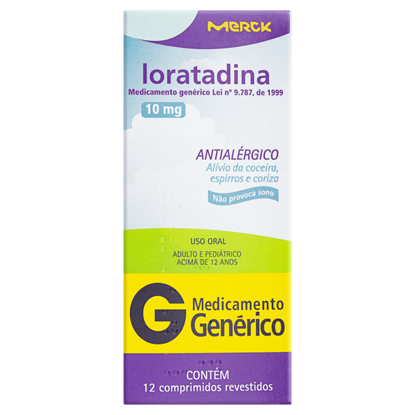 Loratadina 10Mg 12 Cprs - Mer (G)