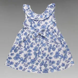 Vestido Flores e Laços - N2541 Azul - 4