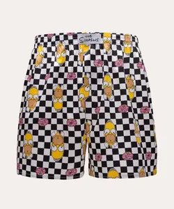 cueca samba canção quadriculada homer simpson branca G