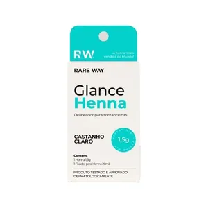 Henna Rare Way Glance Mini Castanho Claro 1,5g