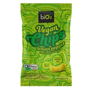 Chips Sabor Lemon Pepper Orgânico Vegano biO2 40g