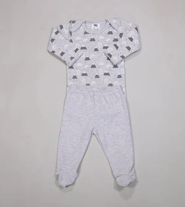 Conjunto Body Winter - 1002 Cinza - M