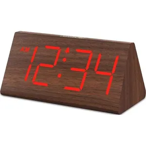 Despertador Digital Dreamsky Madeira/Vermelho A-MBI