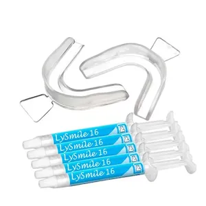 Kit 5 Clareador Dental Caseiro Moldeira Lysmile 16% Lysanda