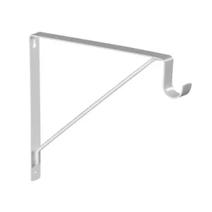 Mão Francesa Com Gancho Branco 24x28cm - Multivisão