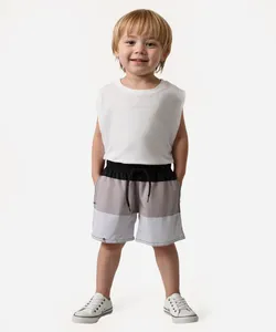 short boardshort infantil listrado colorido 10