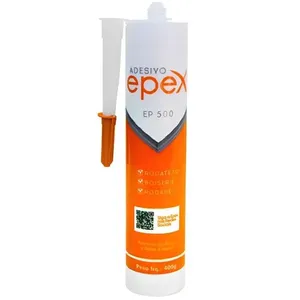 Cola para Rodapés e Molduras EP500 0,4kg Adesivo Multiuso à Base D'água para Fixação Rápida Epex Cola para Rodapés e Molduras EP500 0,4kg à Base D'água para Instalação Decorativa Epex