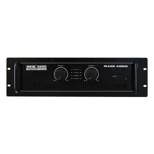 Amplificador de Potência MK3600 600W RMS Classe AB com Proteção Contra Curto Mark Audio Amplificador de Potência MK3600 600W RMS Classe AB Mark Audio