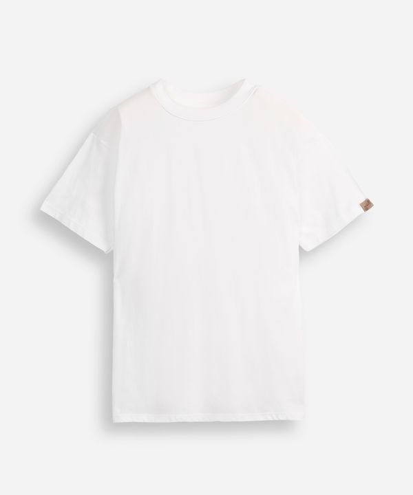camiseta oversized juvenil de algodão básica off white 14