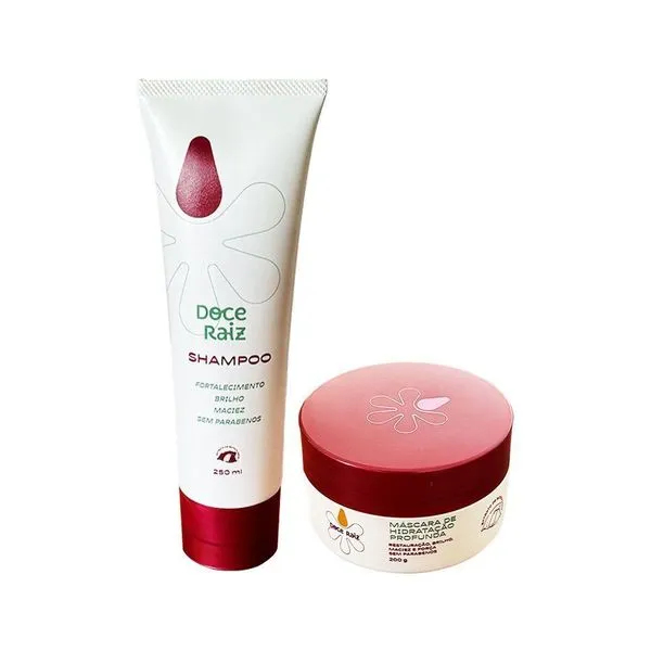 Kit Mascara E Shampoo Doce Raiz De Extrato De Batata Doce Para Maciez